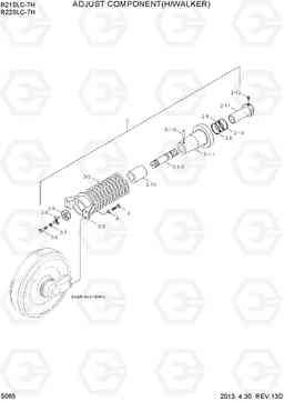 5065 ADJUST COMPONENT(HIGH WALKER) R210/220LC-7H, Hyundai