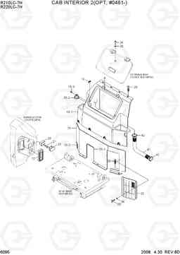 6095 CAB INTERIOR 2(OPT, #0481-) R210/220LC-7H, Hyundai