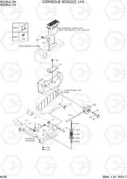 6105 CONSOLE BOX(2/2, LH) R210/220LC-7H, Hyundai