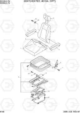 6146 SEAT(HEATED, #0184-, OPT) R210/220LC-7H, Hyundai