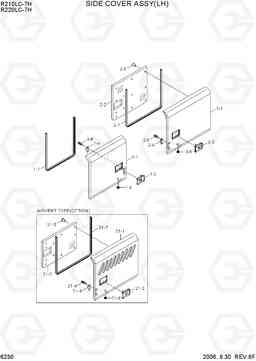 6230 SIDE COVER ASSY(LH) R210/220LC-7H, Hyundai