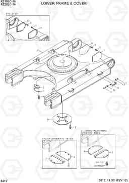 6410 LOWER FRAME & COVER R210/220LC-7H, Hyundai