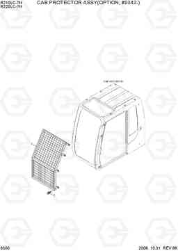 6500 CAB PROTECTOR ASSY(OPTION, #0342-) R210/220LC-7H, Hyundai