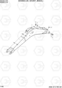 7105 BOOM(5.20M, SHORT, #0828-) R210/220LC-7H, Hyundai