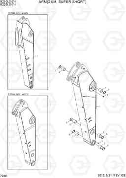 7230 ARM(2.0M, SUPER SHORT) R210/220LC-7H, Hyundai