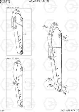 7250 ARM(3.9M, LONG) R210/220LC-7H, Hyundai