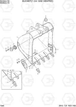 7340 BUCKET(1.20M3 SAE HEAPED) R210/220LC-7H, Hyundai