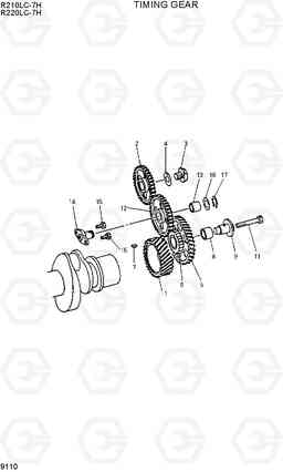 9110 TIMING GEAR R210/220LC-7H, Hyundai