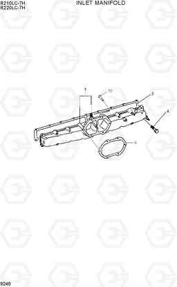 9240 INLET MANIFOLD R210/220LC-7H, Hyundai