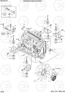 1010 ENGINE MOUNTING R210LC-9, Hyundai