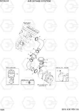 1020 AIR INTAKE SYSTEM R210LC-9, Hyundai