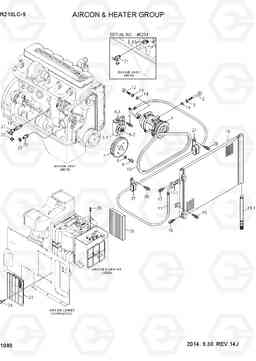 1080 AIRCON & HEATER GROUP R210LC-9, Hyundai