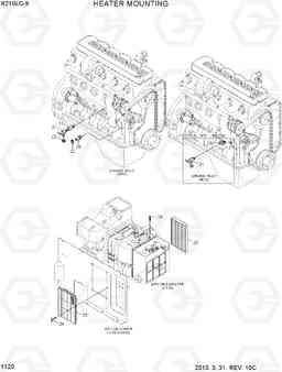 1120 HEATER MOUNTING R210LC-9, Hyundai