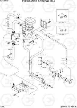 1200 PRE HEATING GROUP(#0181-) R210LC-9, Hyundai