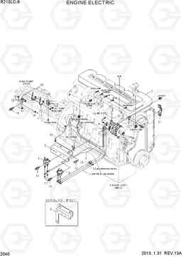 2040 ENGINE ELECTRIC R210LC-9, Hyundai