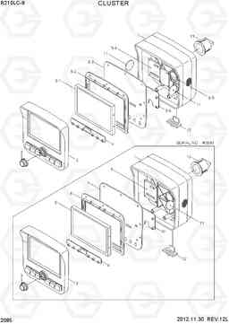 2085 CLUSTER R210LC-9, Hyundai