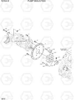 3010 PUMP MOUNTING R210LC-9, Hyundai