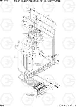 3226 PILOT HYD PIP(CNTL 2, #0469-, MCV TYPE2) R210LC-9, Hyundai