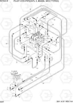 3227 PILOT HYD PIP(CNTL 3, #0469-, MCV TYPE2) R210LC-9, Hyundai