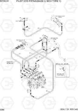 3290 PILOT HYD PIPING(BASE 3, MCV TYPE 1) R210LC-9, Hyundai