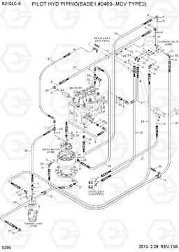 3295 PILOT HYD PIPING(BASE1,#0469-,MCV TYPE2) R210LC-9, Hyundai