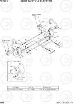 3440 BOOM SAFETY LOCK SYSTEM R210LC-9, Hyundai