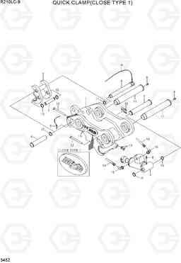 3452 QUICK CLAMP(CLOSED TYPE 1, -#1810) R210LC-9, Hyundai