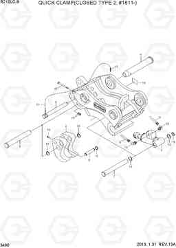 3490 QUICK CLAMP(CLOSED TYPE 2, #1811-) R210LC-9, Hyundai