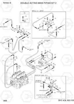 3635 DOUBLE ACTING MAIN PIPING KIT 2 R210LC-9, Hyundai