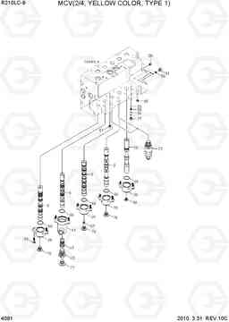 4091 MCV(2/4, YELLOW COLOR, TYPE 1) R210LC-9, Hyundai