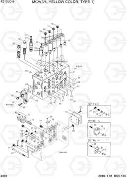 4092 MCV(3/4, YELLOW COLOR, TYPE 1) R210LC-9, Hyundai