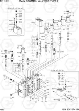 4097 MAIN CONTROL VALVE(3/5, TYPE 2) R210LC-9, Hyundai