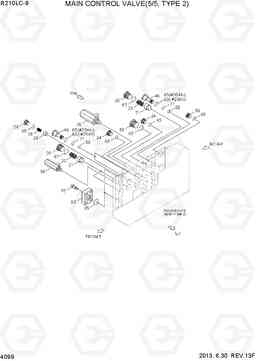 4099 MAIN CONTROL VALVE(5/5, TYPE 2) R210LC-9, Hyundai