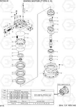 4115 SWING MOTOR (TYPE 2, 3) R210LC-9, Hyundai