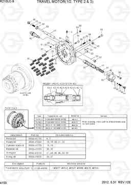 4155 TRAVEL MOTOR(1/2, TYPE 2 & 3) R210LC-9, Hyundai