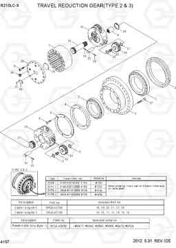 4157 TRAVEL REDUCTION GEAR(TYPE 2 &3) R210LC-9, Hyundai