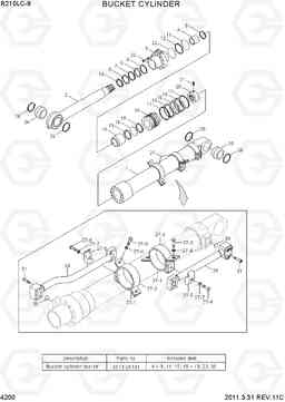 4200 BUCKET CYLINDER R210LC-9, Hyundai