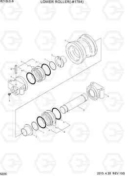 5020 LOWER ROLLER(-#1794) R210LC-9, Hyundai