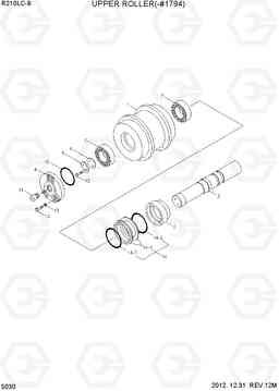 5030 UPPER ROLLER(-#1794) R210LC-9, Hyundai