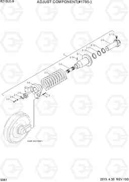 5061 ADJUST COMPONENT(#1795-) R210LC-9, Hyundai