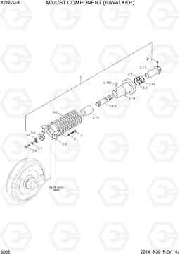 5065 ADJUST COMPONENT(H/WALKER) R210LC-9, Hyundai