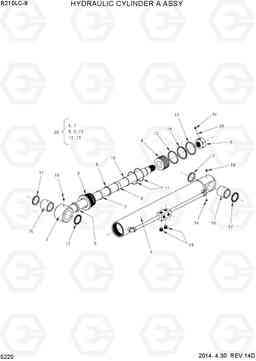 5220 HYDRAULIC CYLINDER A ASSY R210LC-9, Hyundai