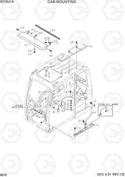 6010 CAB MOUNTING R210LC-9, Hyundai