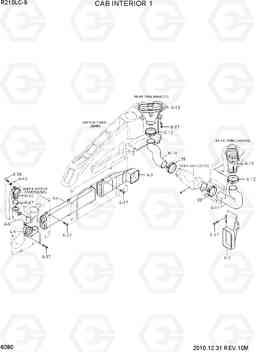 6080 CAB INTERIOR 1 R210LC-9, Hyundai