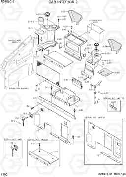 6100 CAB INTERIOR 3 R210LC-9, Hyundai