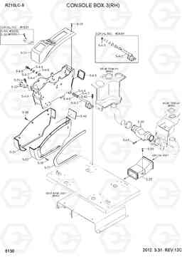 6130 CONSOLE BOX 3(RH) R210LC-9, Hyundai