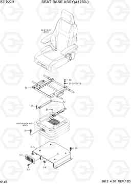 6145 SEAT BASE ASSY(#1280-) R210LC-9, Hyundai