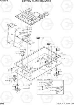 6170 BOTTOM PLATE MOUNTING R210LC-9, Hyundai