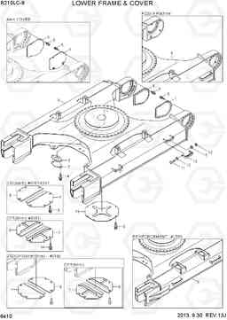 6410 LOWER FRAME & COVER R210LC-9, Hyundai