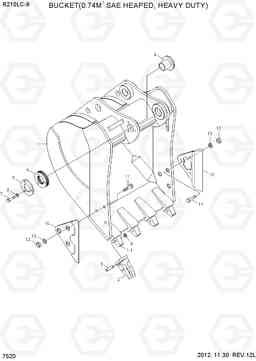 7520 BUCKET(0.74M3 SAE HEAPED, HEAVY DUTY) R210LC-9, Hyundai